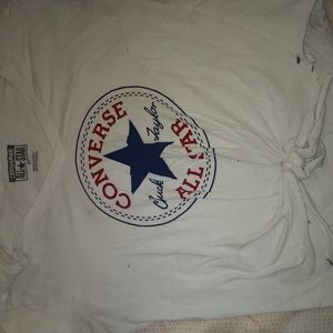 White Converse shirt
